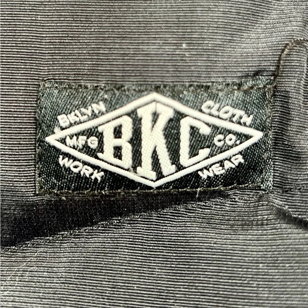 BROOKLYN CLOTH Men’s Black and Grey Zip Up Puffer Vest Gorpcore Size Extra Large